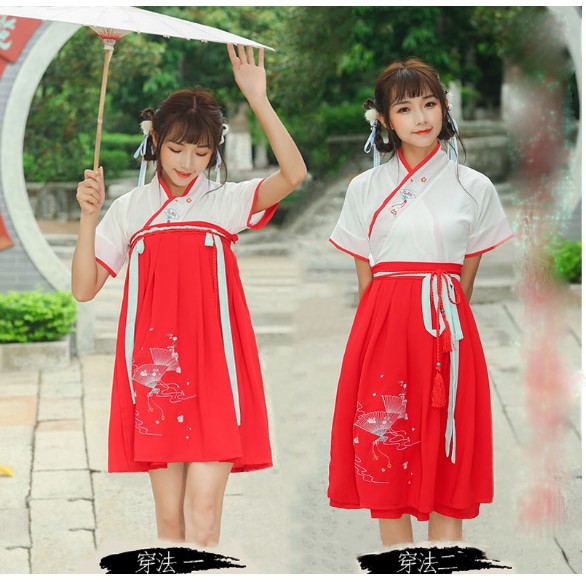PAKAIAN TRADISIONAL HANFU CHINA BAJU IMLEK MERAH ADAT WANITA CHEONGSAM EDISI IMLEK GONG XI FA CAI