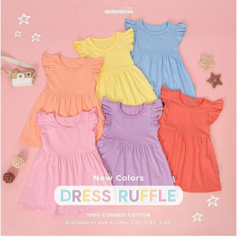 ardenleon dress with ruffle S M L XL