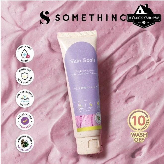 Somethinc Skin Goals Brightening Glow 10 Minutes Wash Off Mask 60gr