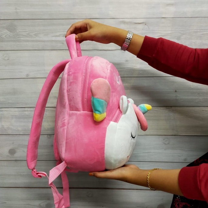 Toysopedia Tas Ransel Unicorn Size L 2Resleting/Tas Anak Tk SD/Kado Tas Anak/Backpack