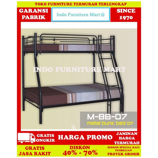 Tempat Tidur Ranjang Tingkat Susun Besi Expo Besi  Mbb 07