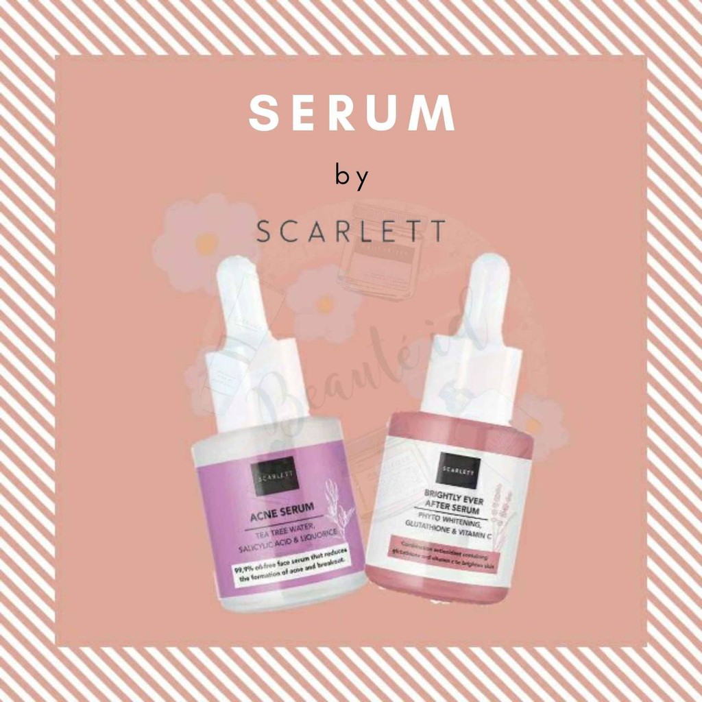 SCARLETT Whitening Serum Brightly Ever After / Serum Acne Jerawat Pencerah Wajah