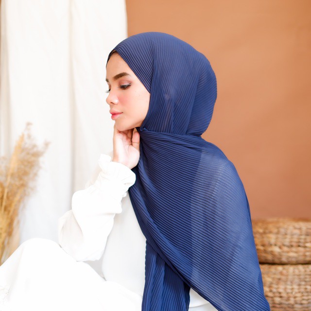 KERUDUNG PASHMINA PLISKET/JILBAB TERBARU 2021/PASHMINA POLOS/PASHMINA PLISKET BAHAN PREMIUM