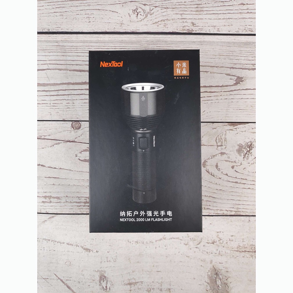 NexTool Senter LED USB Rechargeable 2000 Lumens - NE0126 - Black