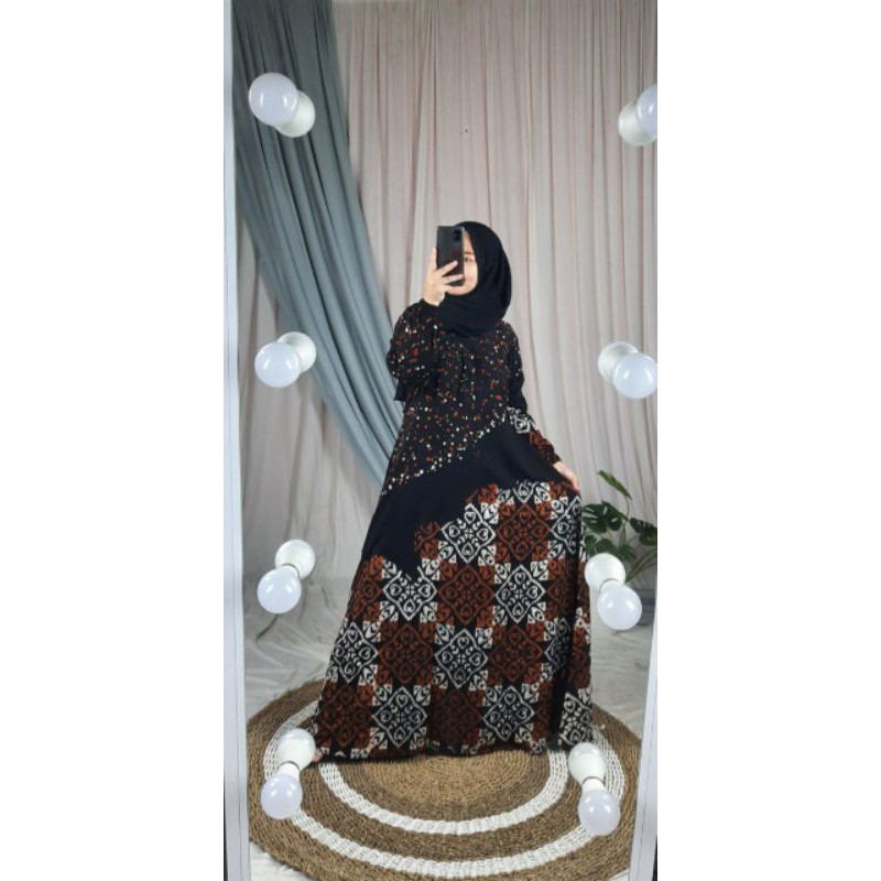 Gamis twill ori model klok A