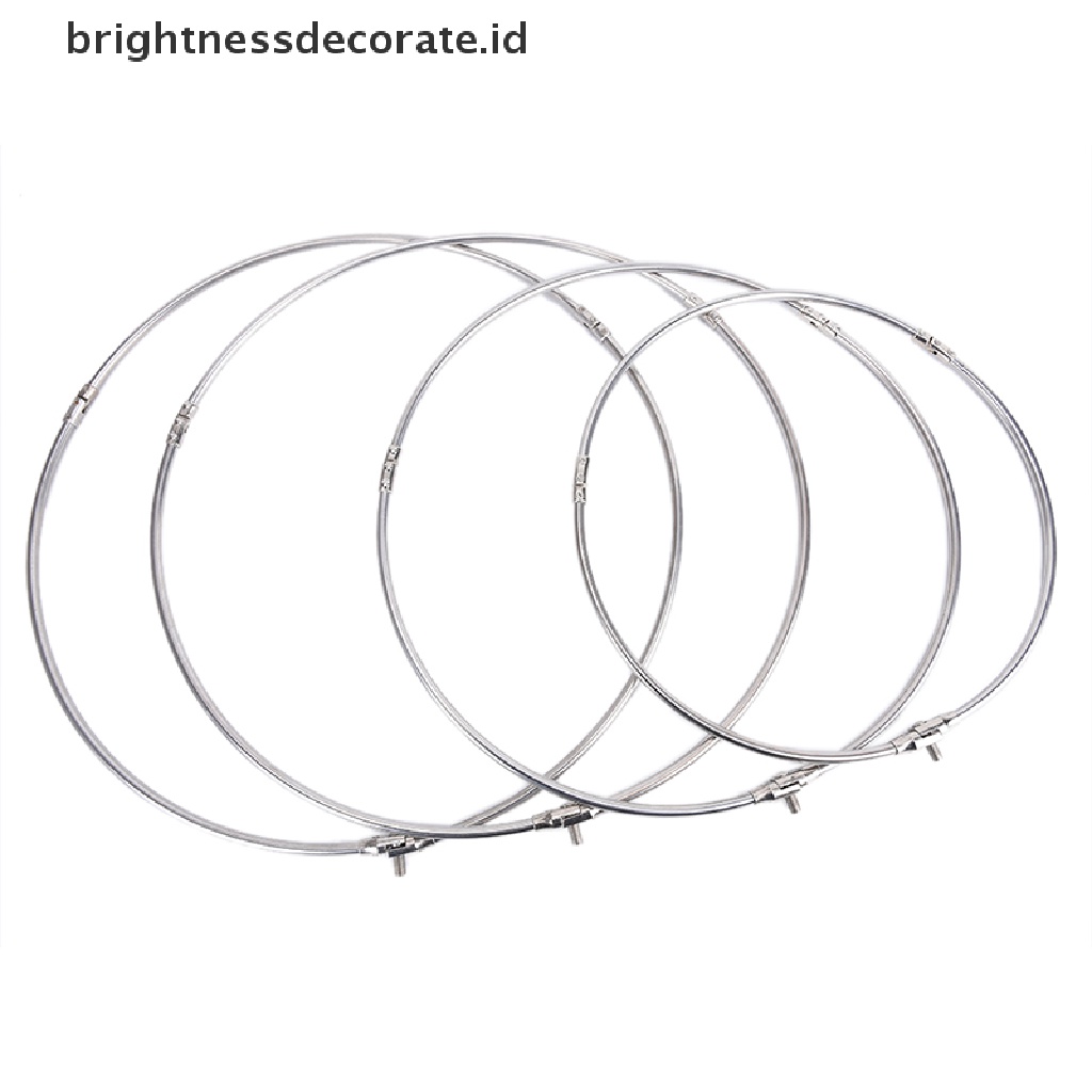 (Birth) Jaring Pancing Lipat Bahan Stainless Steel Bentuk Bulat