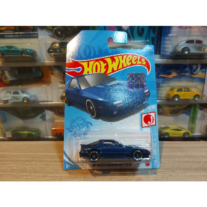 HOT WHEELS 89 MAZDA SAVANNA RX 7 FC3S BLACK 2023