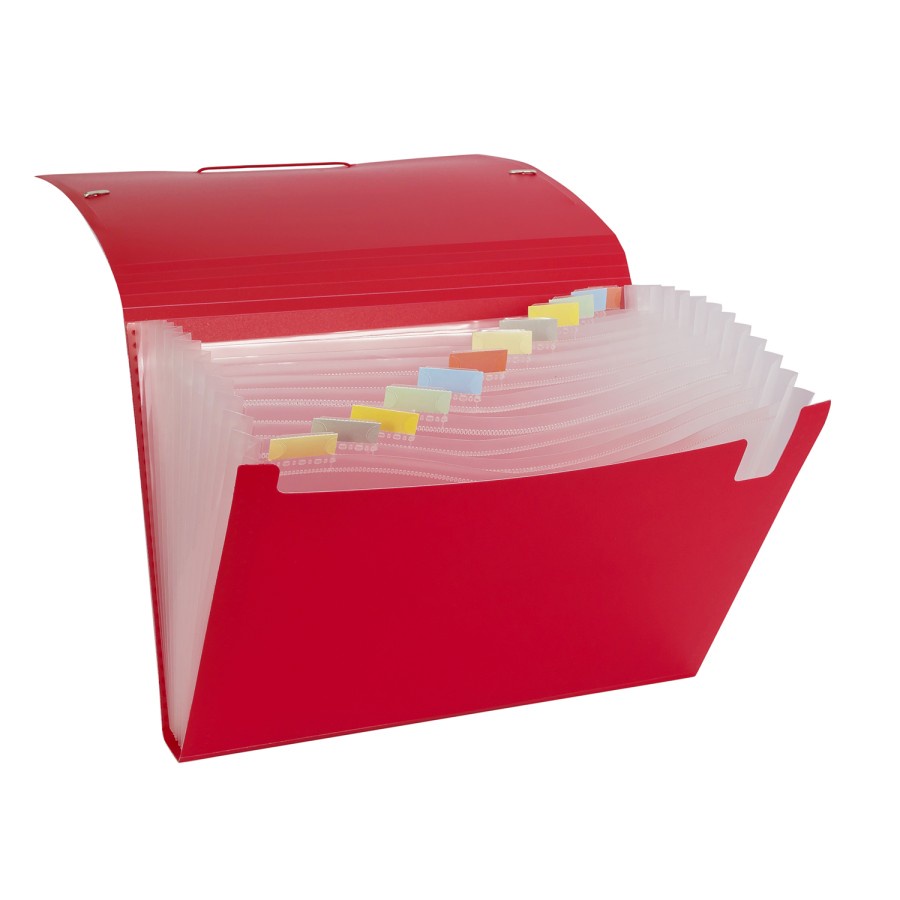 Bantex Expanding File A4 Red 3600 09