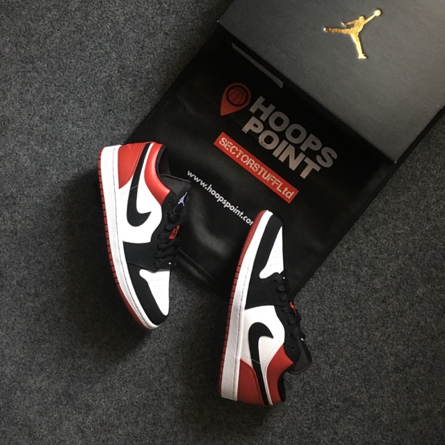 Nike Air Jordan 1 Low Black Toe Original