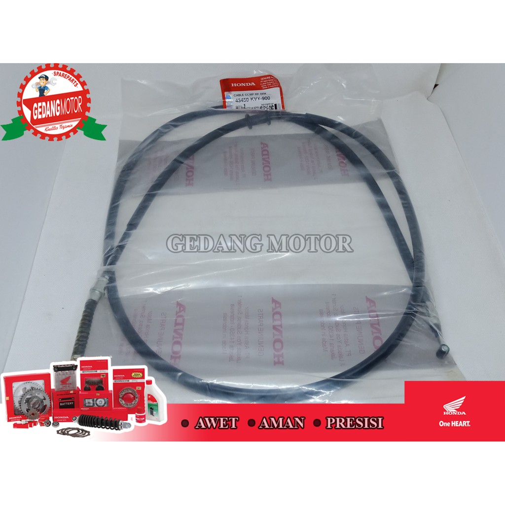 KABEL REM BELAKANG BEAT KARBU ORIGINAL HONDA 43450-KVY-900