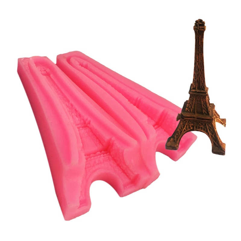 SIY  3D Paris Eiffel Tower Cake Fondant Mold Silicone Gum Paste Sugar Craft Mold Polymer Clay Epoxy Resin Mold  Candle Mould