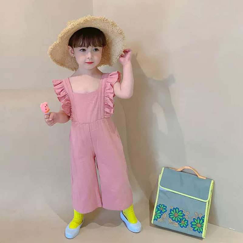 Jumpsuit Anak Perempuan Beach Pinkish Ruffle