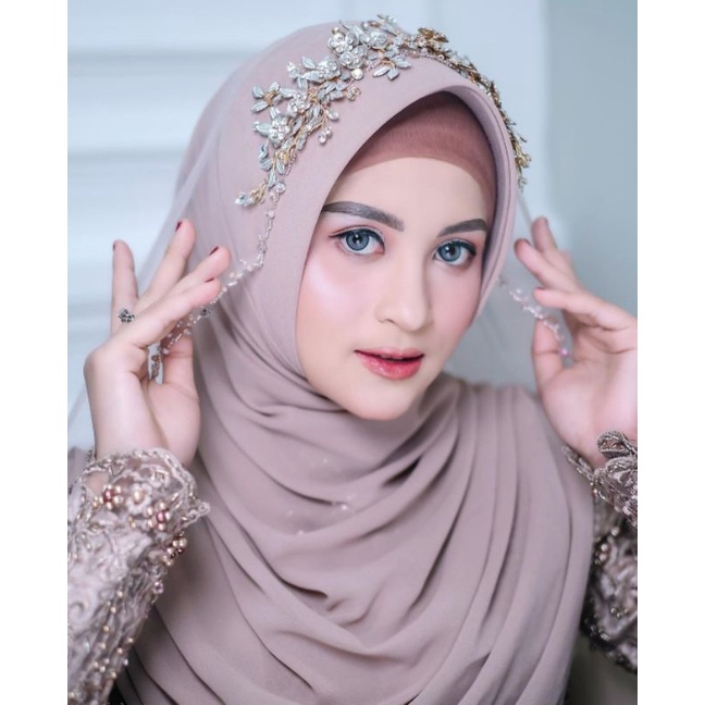 Pashmina Baby Doll Premium Model Polos Lembut Flowy Bahan Babydoll Armani