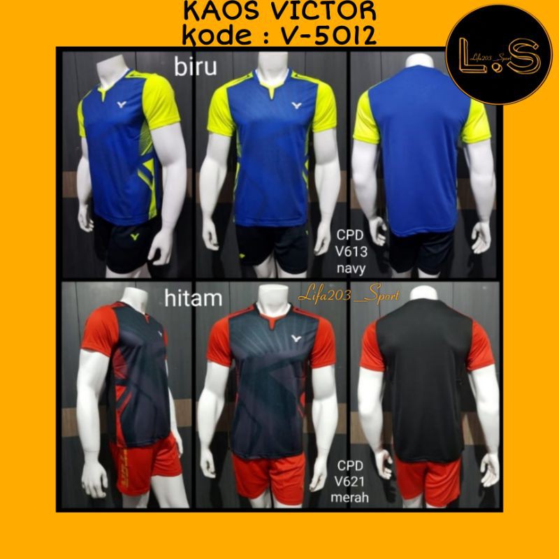Kaos Badminton Import Victor Grade Ori V-5012 Jersey Badminton Murah