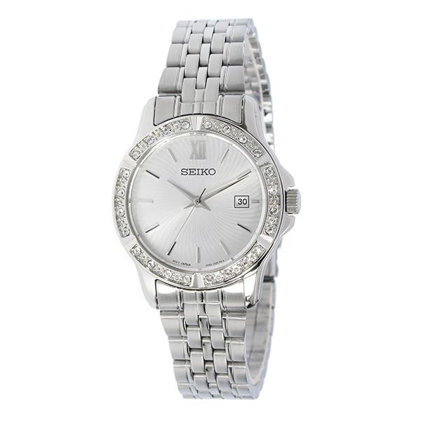 Seiko Ladies SUR741K1 Quartz Crystal On Bezel | Jam Wanita SUR741