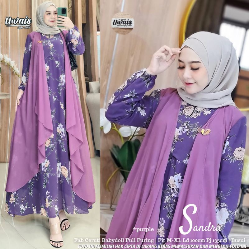 DRESS WANITA SANDRA ORI BY UWAIS