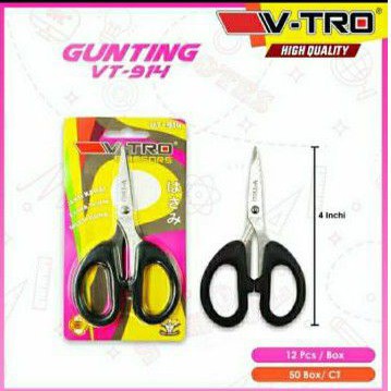 

12 pcs gunting V-TRO 914 gunting kertas gunting serbaguna ukuran kecil high quality