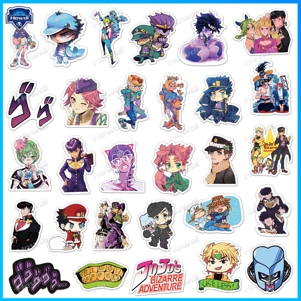 Stiker Desain Anime Jojo 's Bizarre Adventure Tahan Air Untuk Helm Motor