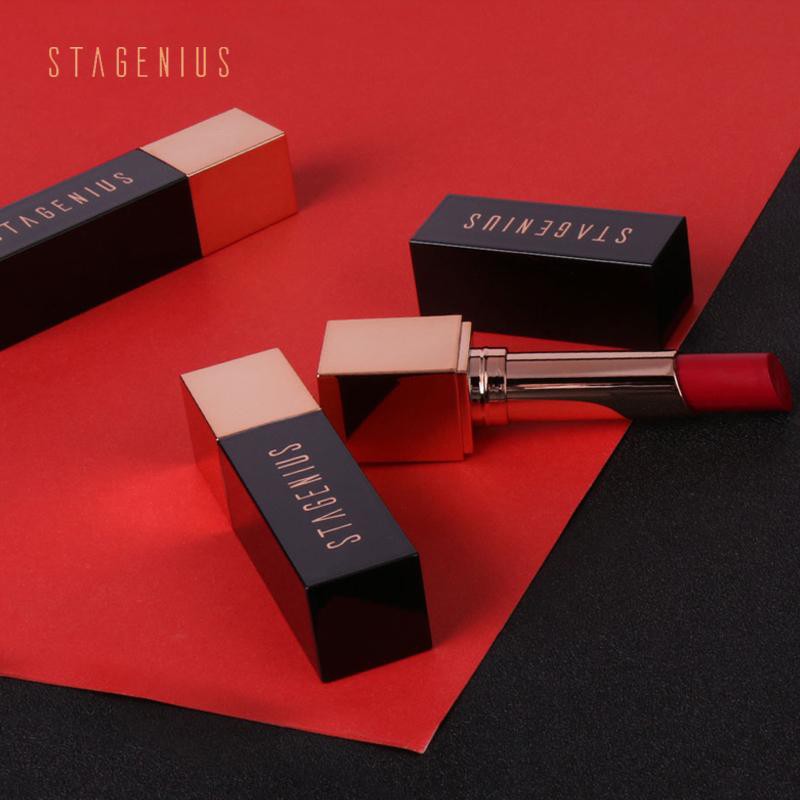 (READY &amp; ORI!) STAGENIUS Lipstick 12 Warna Matte Permanen Tahan Lama SG01