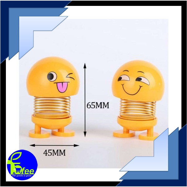 [IMPORT] - Hiasan Pajangan Mobil Dashboard Emoji Smile Face Car Display Kode HPM2