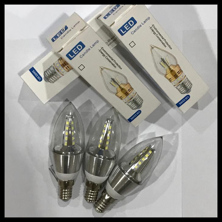 Silahkan Order Bohlam Lampu Lilin Cabe Led Candle Hias 