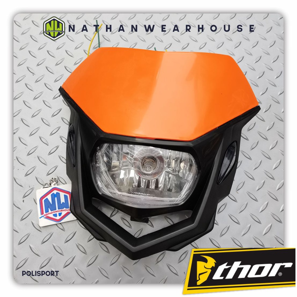 Headlamp Head Lamp Reflektor Polisport Halo Sein Lampu Depan KLX 150 S L BF Dtracker