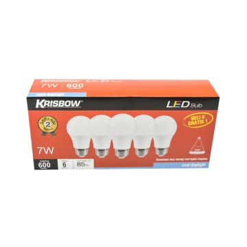 Krisbow Set Bohlam Led 7w 5 Pcs - Cool Daylight