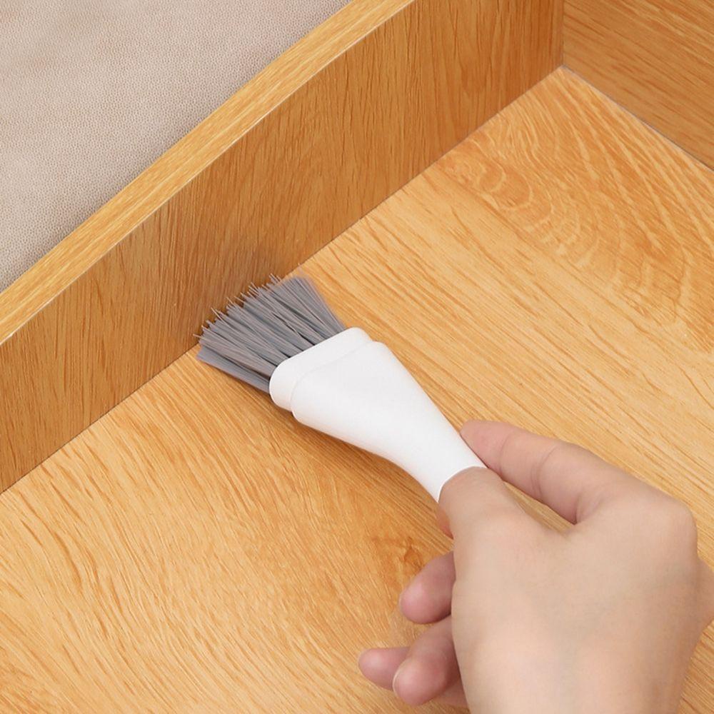 【 ELEGANT 】 Set Sikat Celah Bersih Desain Lubang Gantung Kepala Rata Pembersih Reses Menghilangkan Debu Segitiga Scraper Keyboard Bersih Gadget Berlekuk Brush