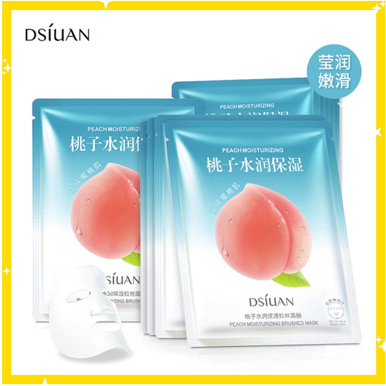 Masker Wajah Peach Sheet Mask Skin Pelembab BQ027