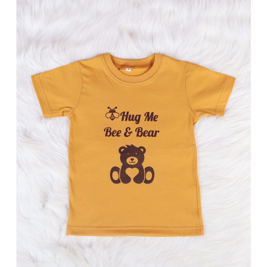 KAOS ANAK  HUGME BEE AND BEAR USIA 1-6 TAHUN