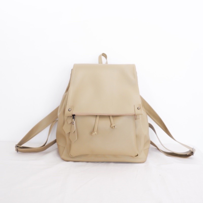 Joya - Big Size - Ransel - Slot Laptop - Tweelyforbag - Tas Wanita-Capucino