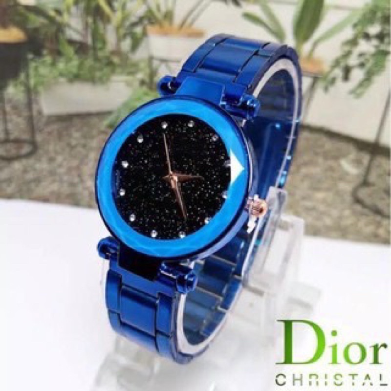 ✅[COD] Ready Stock Jam Tangan Wanita Murah Quartz Starry Sky Diamond Stainless Steel Anti Air Watch