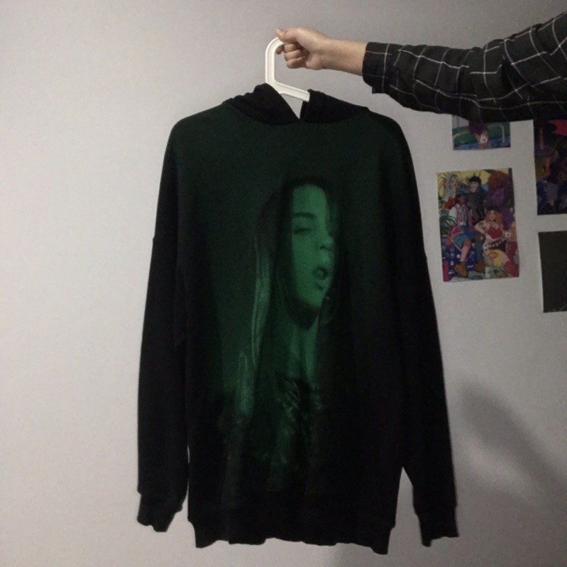 [BERSHKA] BILLIE EILISH GREEN HOODIE