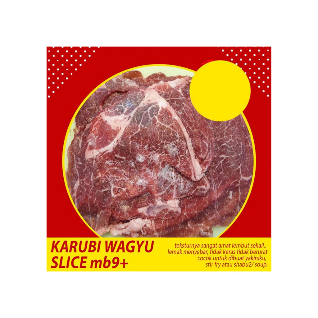 

WAGYU KARUBI SLICE MB9++ - 500 GRAM