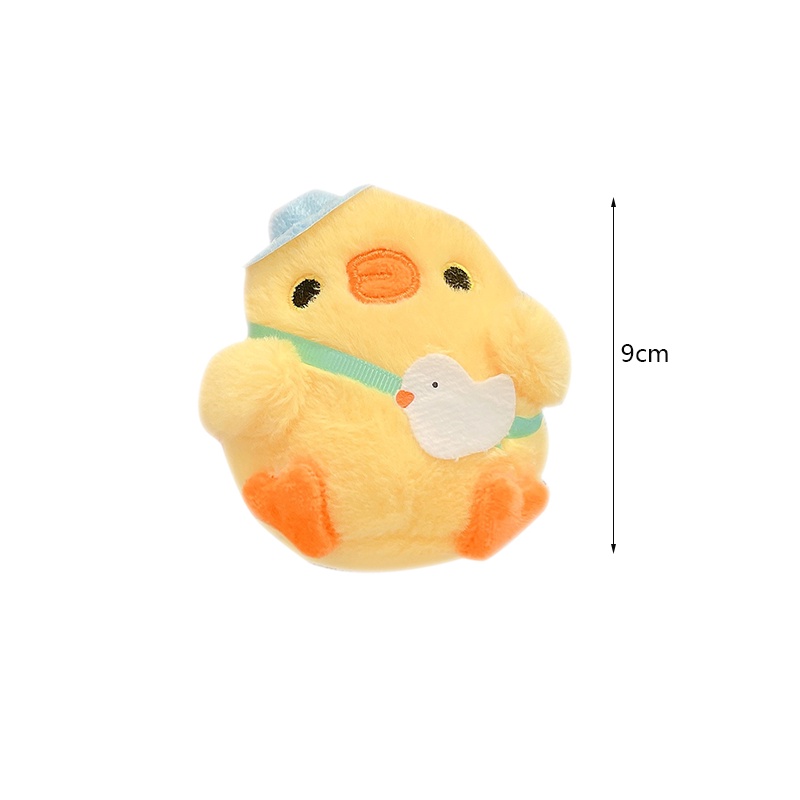 Little Yellow Chicken Plush Toy Pendant Doll Netred Chick Cute Keychain Children's Gift