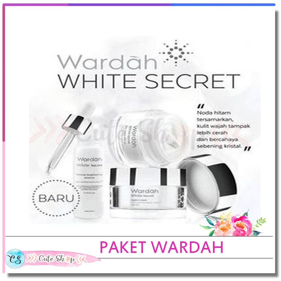 PAKET WARDAH WD001 WHITE SECRET CREAM17ml