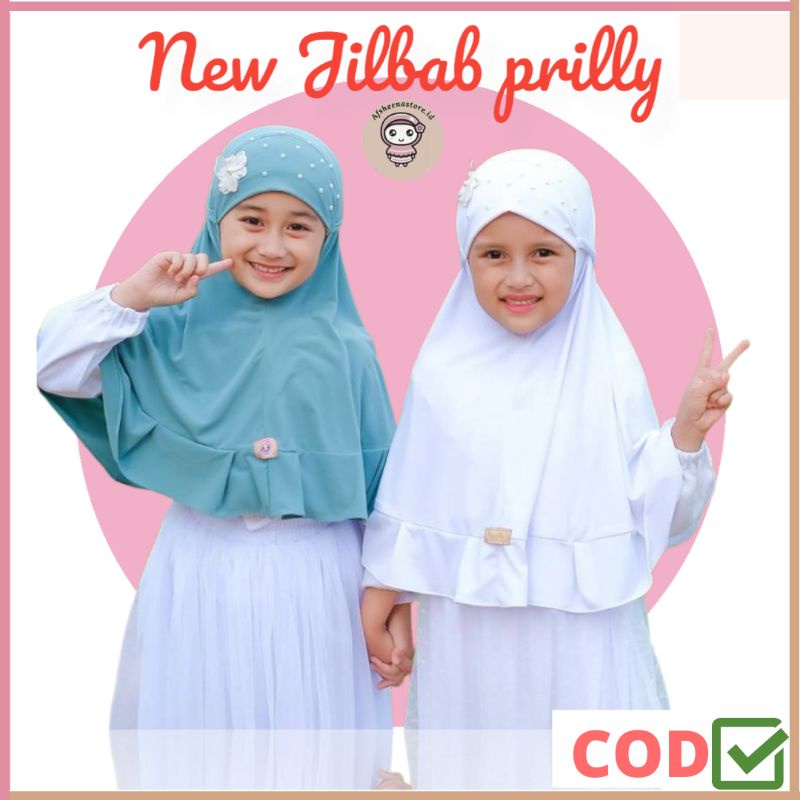 Afsheenastore Jilbab Prilly / Jilbab Anak 1-8Thn L-XL