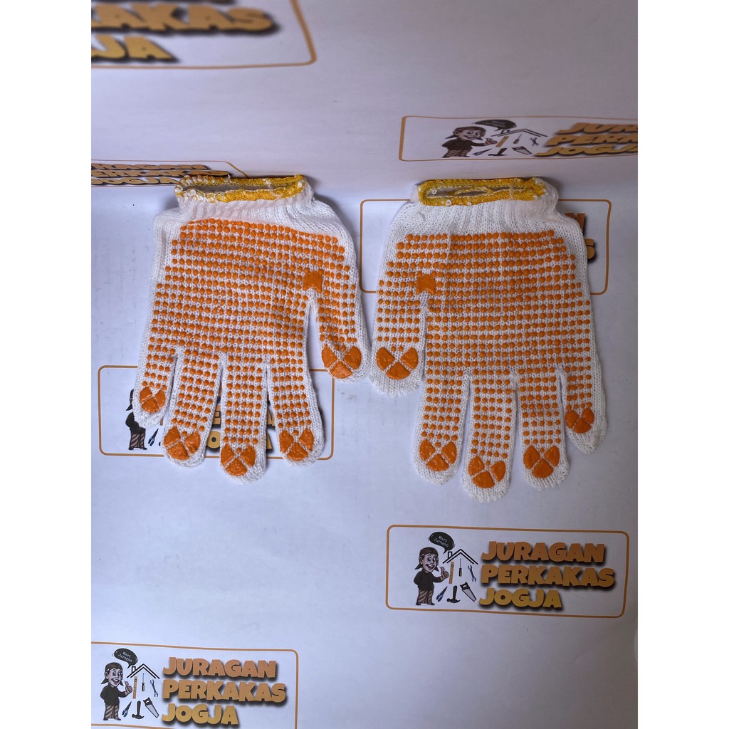 Sarung Tangan Kain Bintik / Sarung Tangan Kain Putih / Kaos Tangan