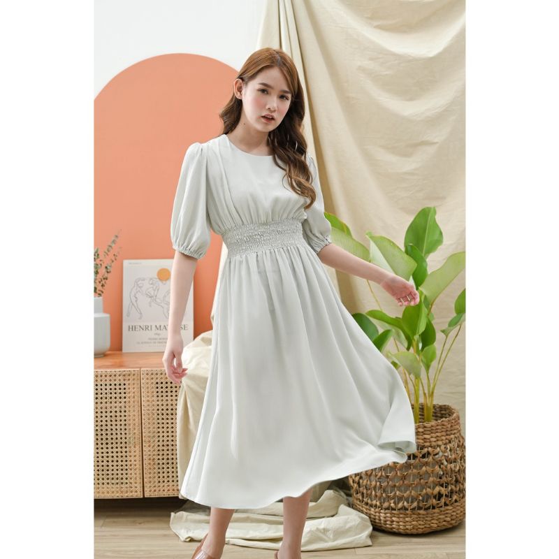 DRESS vika SABRINA//DRES KERUT//DRESS CANTIK//DRESS KEKINIAN// MURAH//