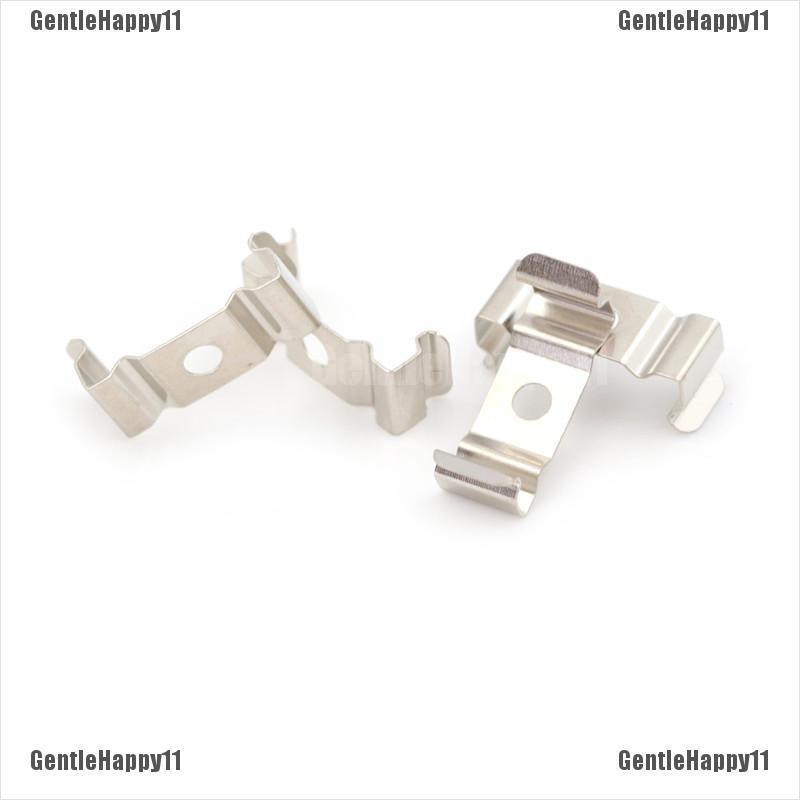 GentleHappy 4Pcs T5 Fluorescent Tube Lamp Holder Bracket Clips Socket Silver