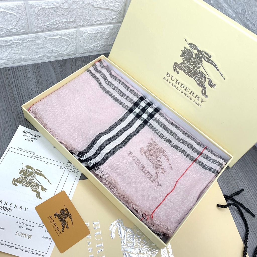 LX4013 SELENDANG SCARF / SYAL VIP PREMIUM BURB*RRY BRANDED FULL SET FREE PAPERBAG + BOX + FAKEBILL IMPORT QUALITY KUALITAS PLATINUM-2