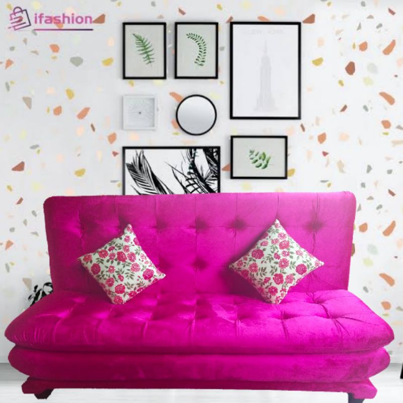 (GRATIS KIRIM) PROMO SOFA BED MINIMALIS LUCU BISA DILIPAT 2 SISI