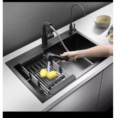 kitchen sink hitam stainless 6045   kitchen sink black hitam stainless model onan golden hand