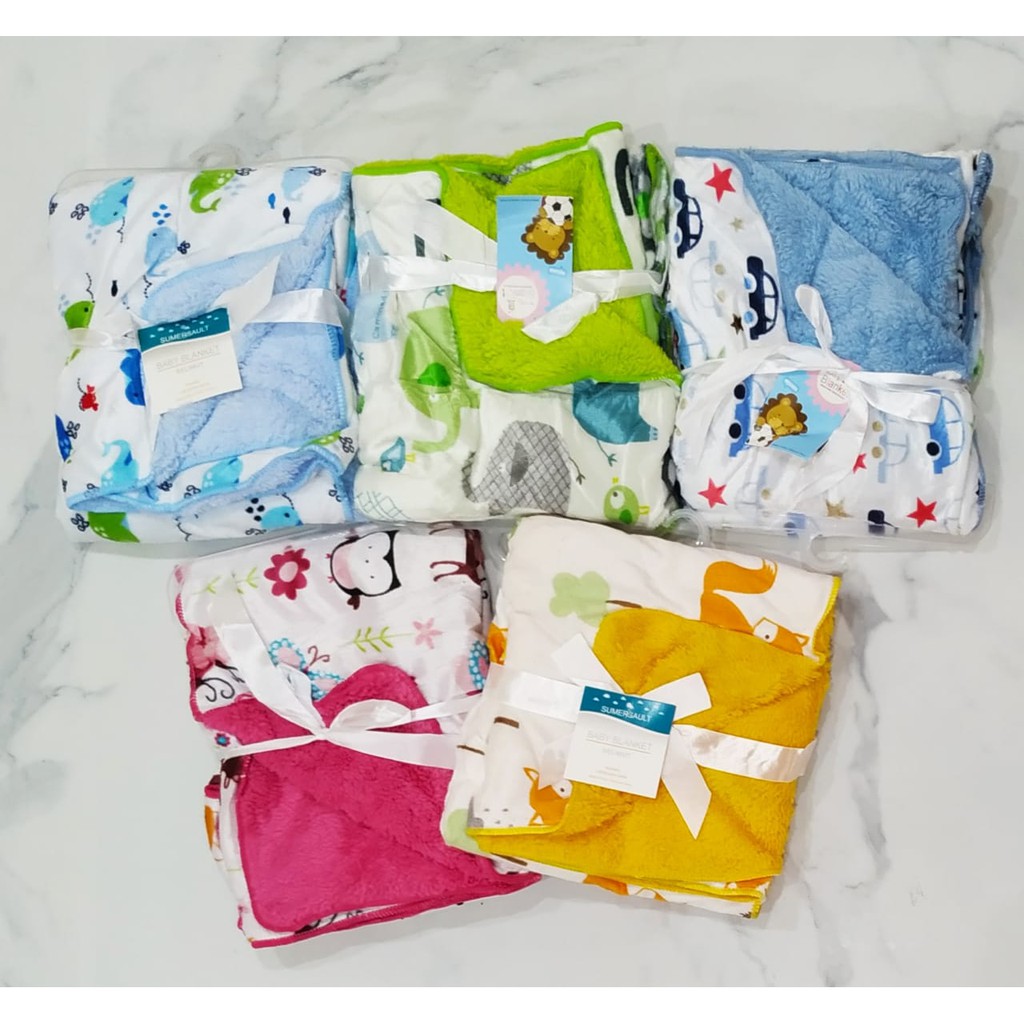 Selimut Bayi Tebal Lembut Halus Baby Blanket Selimut Tidur Bayi Selimut BS-05