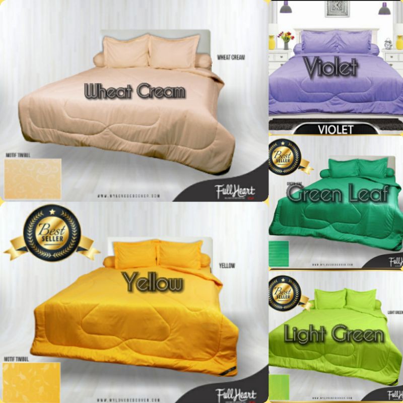 Sprei My Love Full Heart Polos 180x200x30