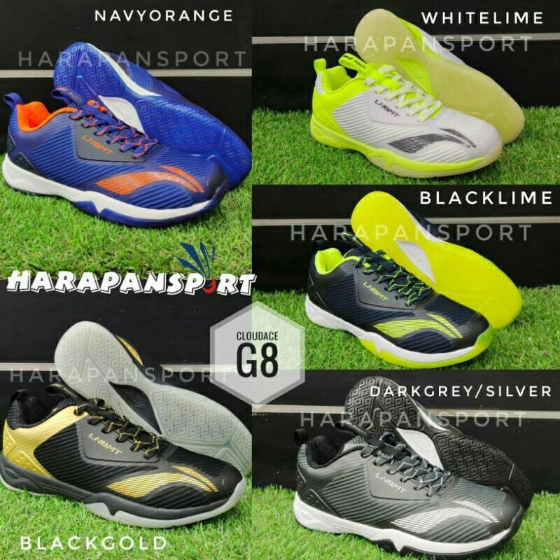 sepatu badminton lining cloud ace G8 cushion original