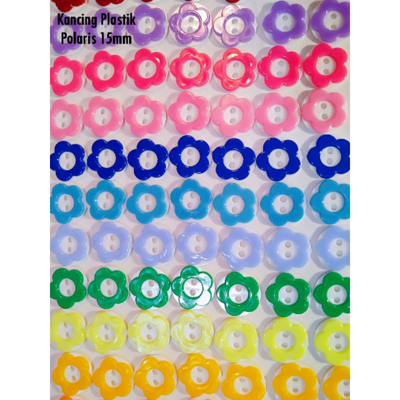 kancing sakura 15mm/ kancing 2cm/ kancing sakura besar/ kancing plastik/ kancing baju/ kancing