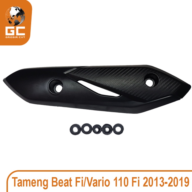 Tameng tutup cover knalpot beat fi 2013-2019 scoopy genio spacy karbu fi esp led street pop Maticking