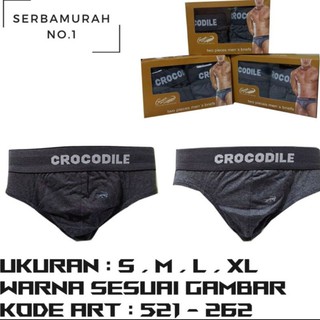 Jual ISI 2 PCS CELANA DALAM PRIA CROCODILE KOTAK COKLAT | CD CROCODILE ...