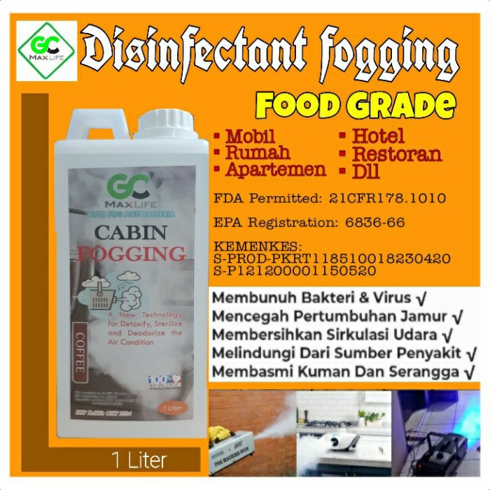 CAIRAN FOGGING DISINFEKTAN/GC MAX LIFE CABIN FOGGING 1LITER